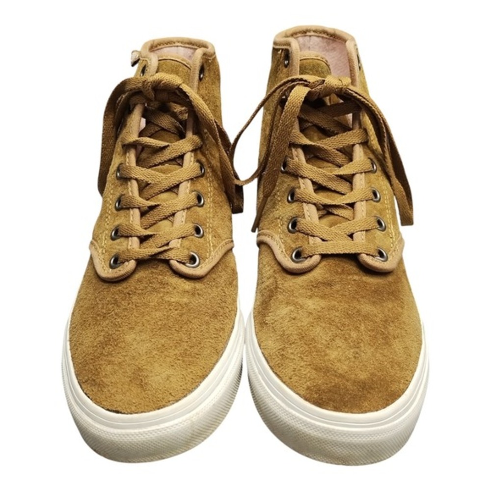 Vans Sneakers Womens US Size 8 Brown White Suede Athletic High Top Lace Up‎ TB4R